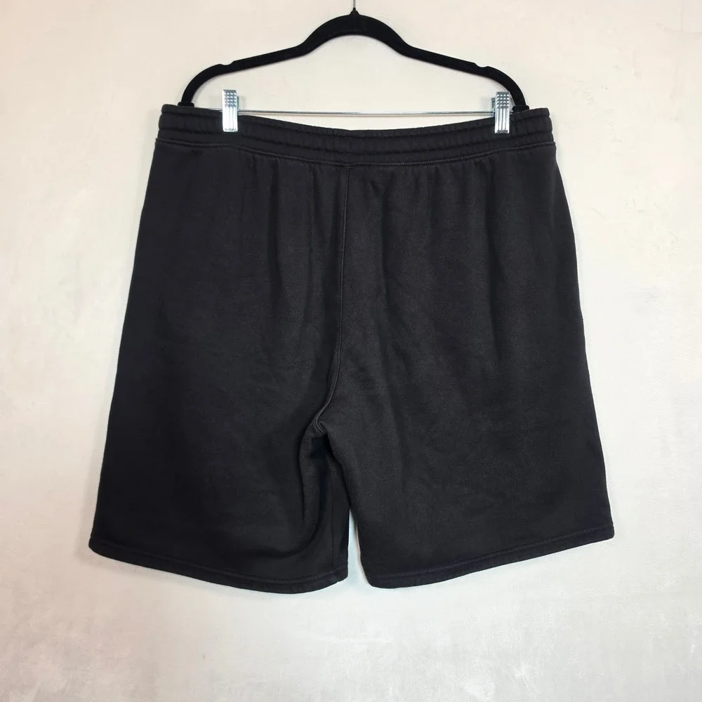 Puma Shorts Men's XL Black Fleece Sweat Athletic Lounge Embossed Logo